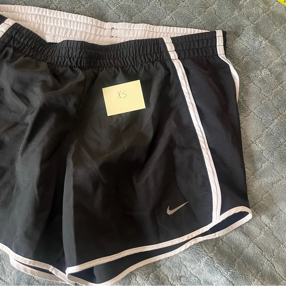 Nike Black and White Running‎ Shorts